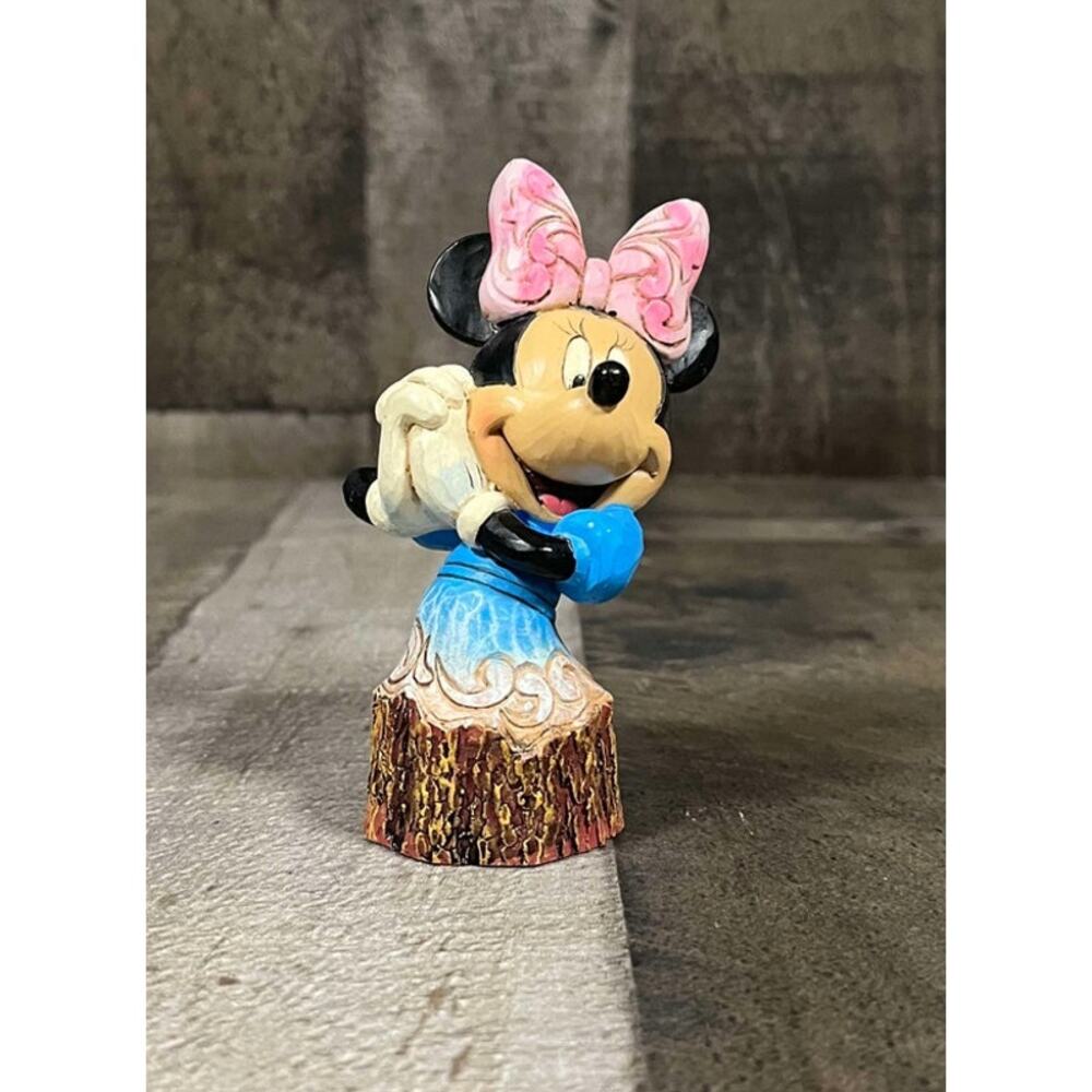Disney Traditions Jim Shore 2013 Minnie Mouse Carved by Heart Figurine 4033289 - Picture 4 of 7